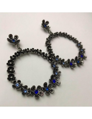 Pendiente Flower Blue