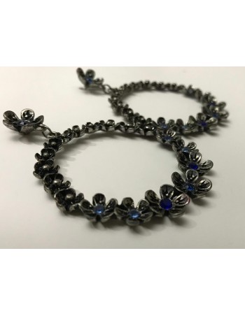 Pendiente Flower Blue 2