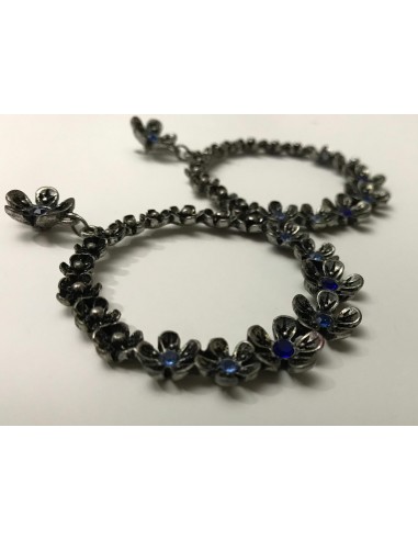 Pendiente Flower Blue
