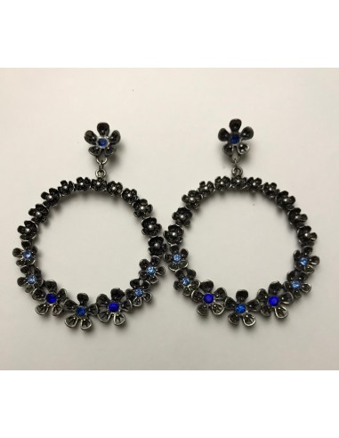 Pendiente Flower Blue