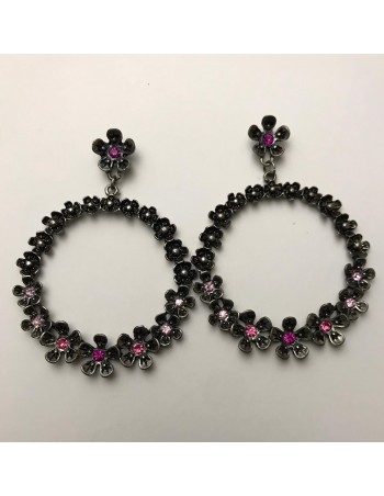 Pendiente Flower Pink