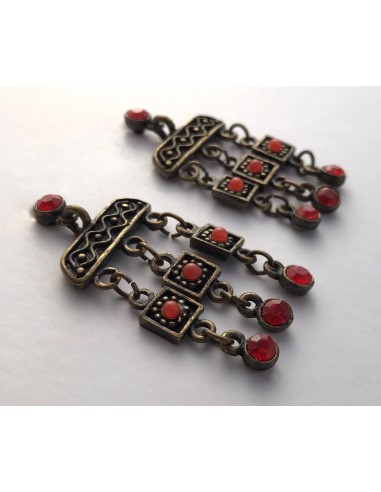 Pendiente Inca Red