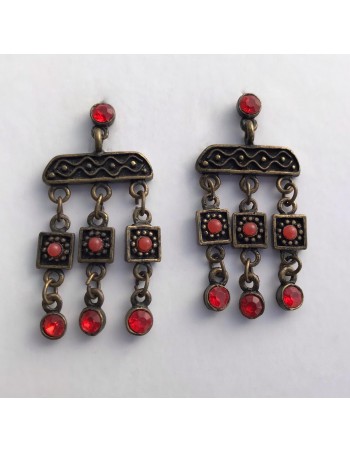 Pendiente Inca Red