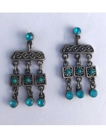 Pendiente Inca Turquoise