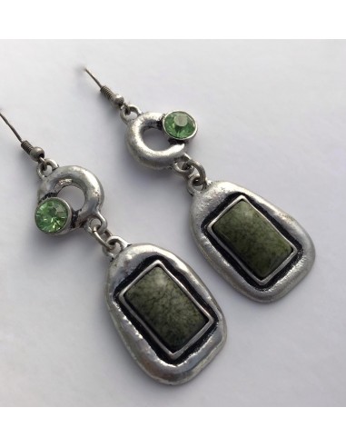 Pendiente Silver Green