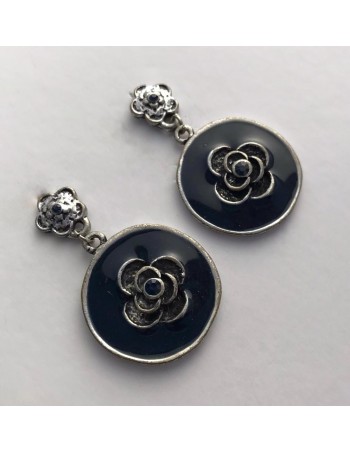 Pendiente Flower blue 2